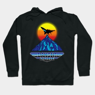 Danger Zone Top Gun Maverick Logo Fly Over Mountain sunset retro vintage 80s because I Was Inverted goose rooster iceman wingman hangman the hard deck Hoodie